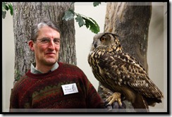 Ben with a Eurasian Eagle Owl