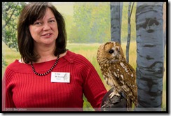 Tina with a Tawny Owl