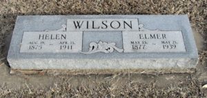 Elmer Wilson headstone